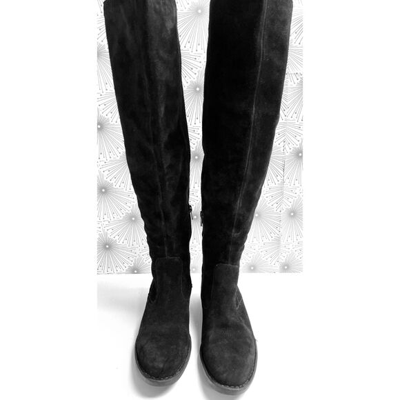 Born black suede over the knee boots - Picture 1 of 10